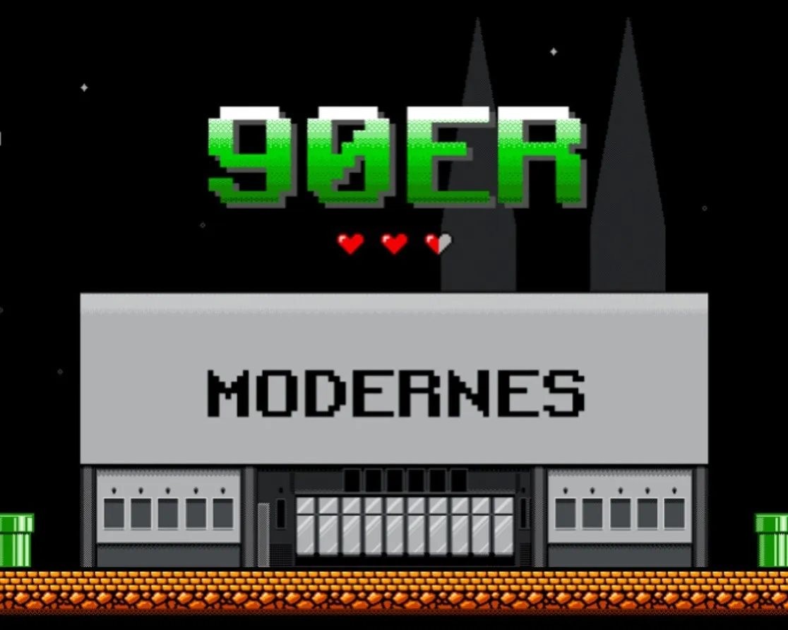 Modernes-Fassade im Super Mario Design