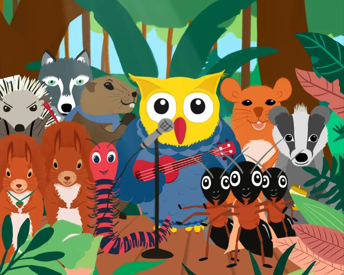 Eule findet den Beat